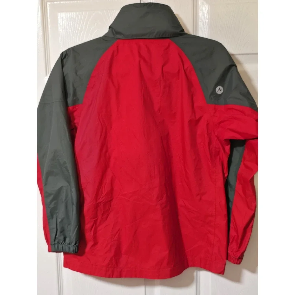 Marmot Kids Youth Large  Rain Jacket Parka Red /black Waterproof Hooded‎ Shell